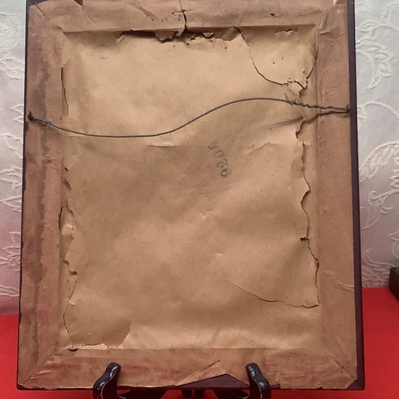 2 LA MODE ILLUSTREE pictures. Mahogany colored framed with Gold accents. #9208 - Picture 6 of 6